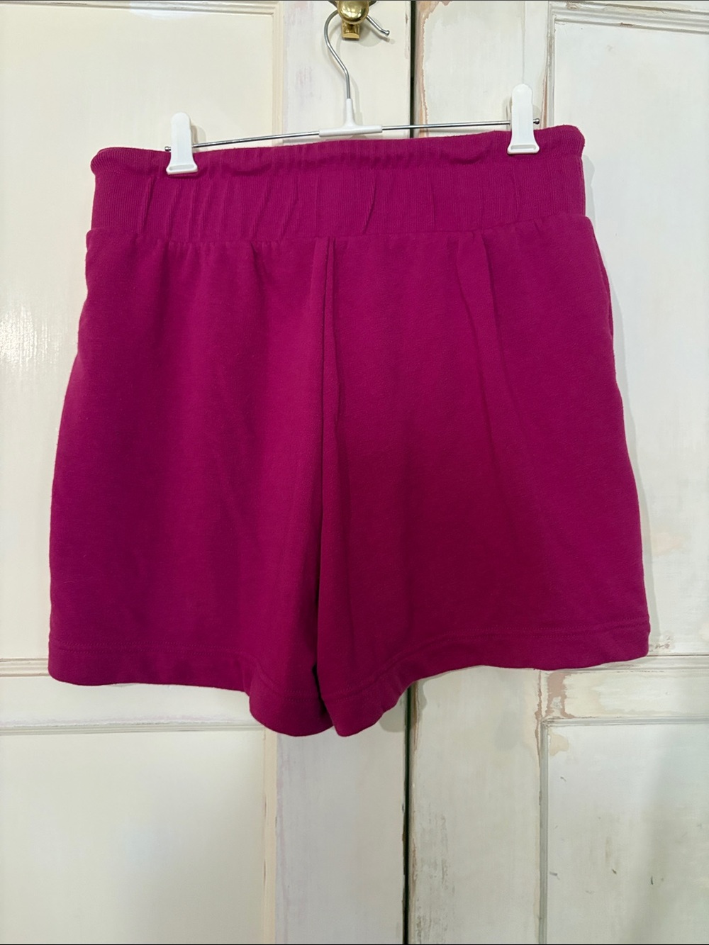 Lou & Grey Deep Magenta Drawstring Athletic Shorts - Picture 2 of 4